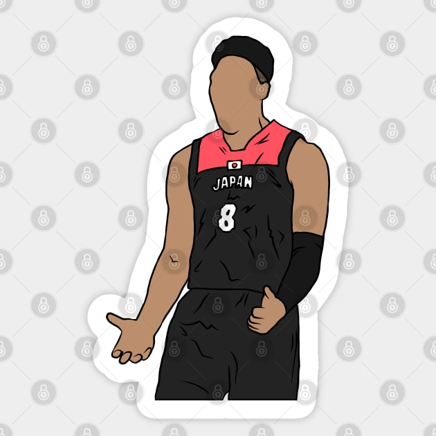 Rui Hachimura Japan Sticker by rattraptees